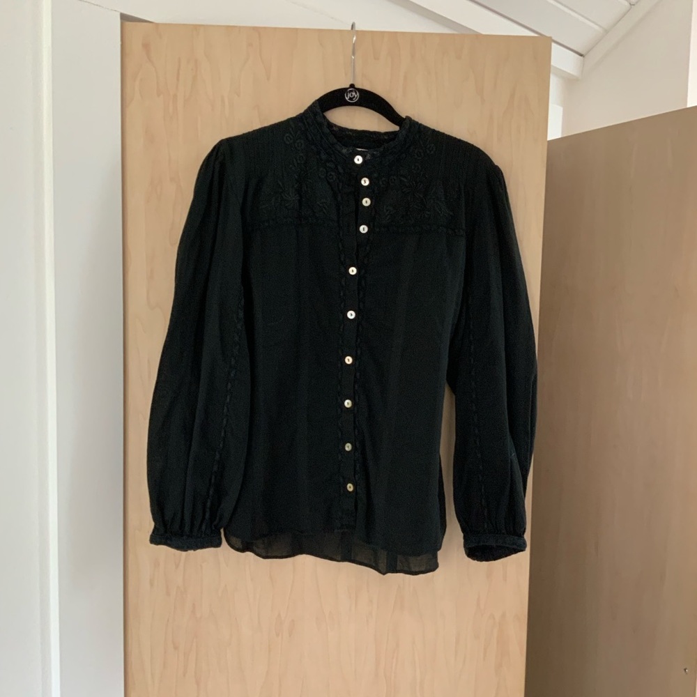 Love shack Fancy blouse size medium